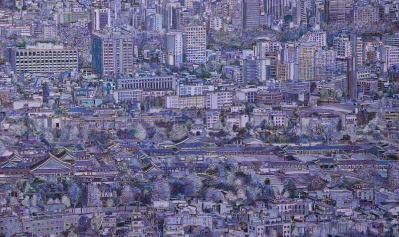 경복궁 - Mixed media on canvas