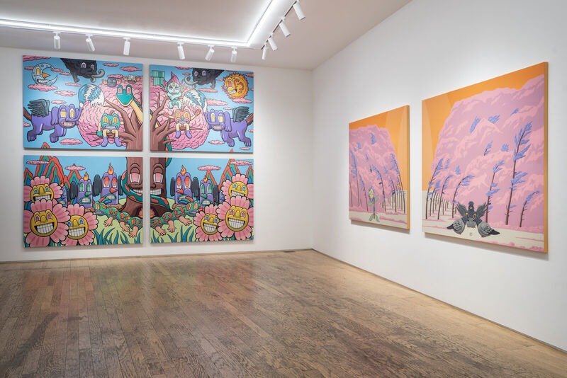 갤러리 전시 - 대형 회화 작품